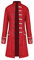 DHYUEN Halloween Herren Jacke Slim Fit Party Oberbekleidung Für Männer Smoking Oberteile Cosplay Unterteile Bequem Frack Mantel Uniform Leichtet Kostüm-Outfits Unisex Unterteile（1-Red，M）