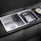 Fregadero de cocina de acero inoxidable, doble fregadero, empotrable, 78 x 43 x 21 cm, con escurridor, fregadero doble