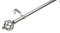 Lister Cartwright 19 mm Extendable Metal Curtain Poles, Brushed Steel (Cage Finials, 210-320 cm)