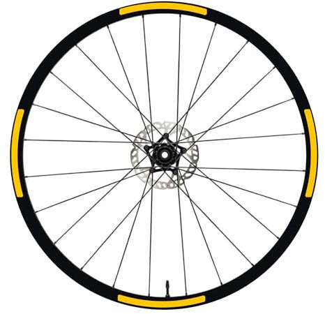 Adhesivos reflectantes para llantas de bicicleta MTB de 26 pulgadas – 27,5 pulgadas – 28 – 29 pulgadas – Rueda de bicicleta MTB Bike (juego de 16 unidades) pegatinas reflectantes llantas MTB llantas