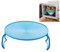 Microwave Folding Tray 2 in 1 Plate Dish Steaming Rack Microwave Plate Stacker for Heating Food for Bacon Frozen Snacks Cooking Supplies Dish Storage Shelf Foldable Baking Rack (Blue)