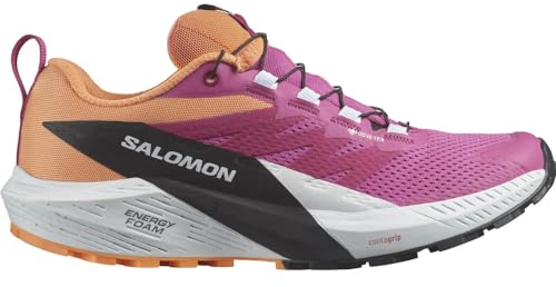 Salomon Damen Sense Ride 5 GTX Trailrunning-Schuhe, Rose V/Wht/Bpar 39 1/3 EU