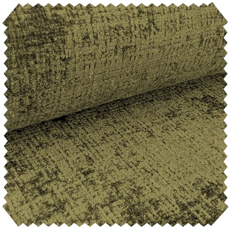 novely® CRETA Glänzender Chenille-Polsterstoff, Robuster Möbelstoff, Schwer Entzündbarer Bezugsstoff, Pflegeleichte Meterware 1lfm | Farbe: 38 Olivgrün