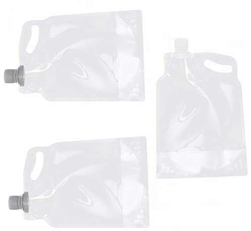 CORHAD 3 Stück Faltbare Tragbare Wasserbeutel Tasche Behälter Outdoor Camping Wandern Klettern Notfall Wasserbehälter Wasserträger