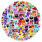 MORAINJAY 100pcs The Smiling Critters Stickers for Kids,Smiling Animals Cartoon Theme Water Bottle Stickers for Teens Boys Girls,Anime Vinyl Stickers for Kids Party Bags Filler,Laptop,Skateboard