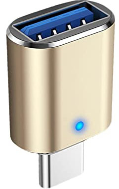 Adaptador USB C a USB Para Coche - Convertidor USB C Macho a USB3 Hembra Para Carga Rápida y Transmisión de Datos, Compatible Con Portátiles, PC, Cargador