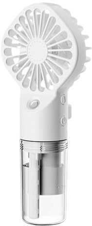 Ventilador De Pulverización De Agua: Ventilador De Niebla Para Exteriores, Pequeño Ventilador Portátil Recargable De Viaje, Ventilador Humidificador De Mano Pequeño De 4 Velocidades Ajustable De Larga