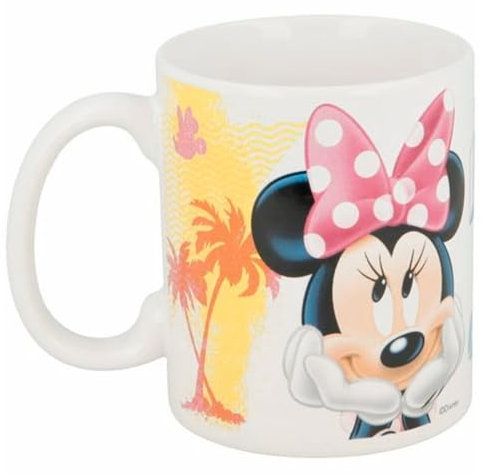 ms móvil shop Taza Cerámica Desayuno MINNIE MOUSE Capacidad 325ml Coqueta - CAJA REGALO | Producto Oficial