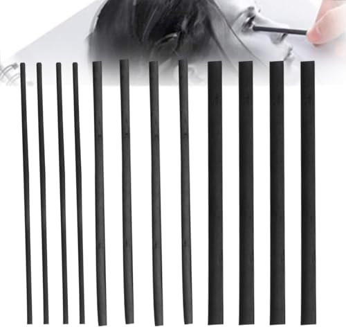 FAINCA Carboncillo Para Dibujo, 12 Palos Carboncillos para Dibujar, 3 Tamaños Barra de Carboncillo, Boceto a Carboncillo, Lápices de Carbón de Leña, para Dibujo, Bocetos y Bellas Artes