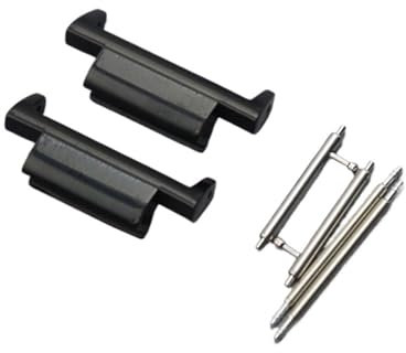 ChunLK 22mm Metal Watch Adapter For Casio G-SHOCK Dw5600 Dw6900 Watchband Connector Black Silver Refit Connector Accessories(Svart)