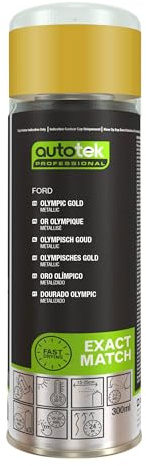 Autotek Professional Exact Match Car Spray Paint - Ford Olympic Gold Aerosol Spray 300ml