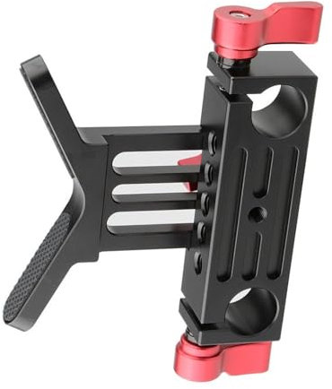 Kamera Schultermontage Doppelhandgriff Einstellbarer Objektivunterstützung Für DSLR Kamera Camcorder Unterstützungszubehör