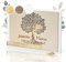 TWIVEE - Gästebuch - für Hochzeit, Geburtstag, Babyparty, Ferienwohnung etc. - 100 blanko Seiten weiß - Hochzeitsalbum - Hochzeitsbuch - Hochzeitsgästebuch - Personalisiert - Lebensbaum