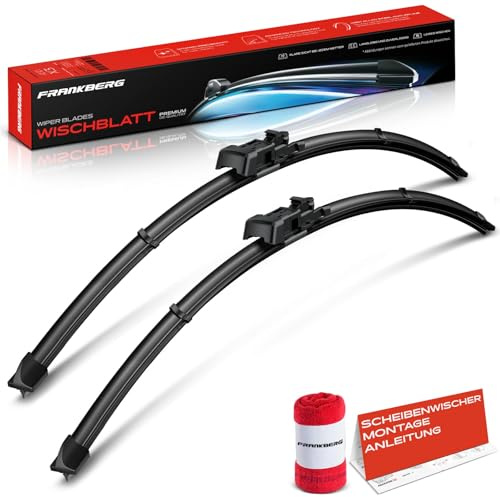 Frankberg 2x Scheibenwischer Wischerblätter Vorne 700mm/650mm | Kompatibel mit Astra K B16, Viano W639, Vito/Mixto Kasten W639, Vito Bus W639, 307 3A/C, 307 CC 3B, 307 SW 3H, Ampera-E F17