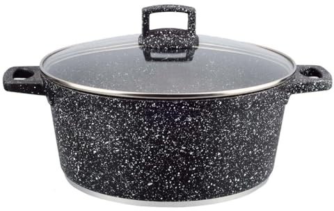 Kochtopf mit Granit Keramikbeschichtung 4 Liter 24cm Durchmesser Keramik Design Kasan/Kazan
