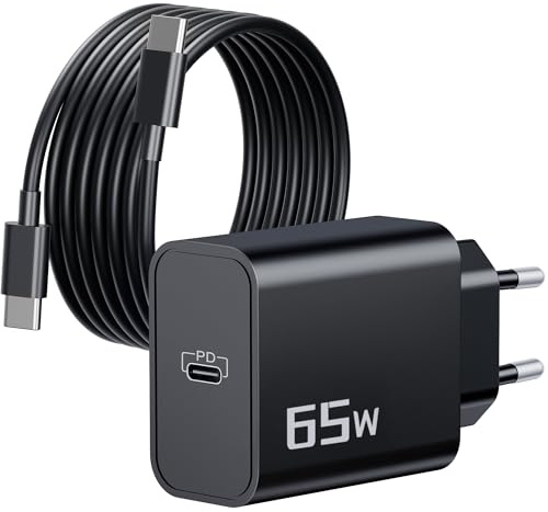 65W USB C Ladegerät Netzteil Laptop Adapter & 2M Ladekabel für Lenovo | Schnellladegerät für Lenovo Thinkpad X1 Carbon T14 T15 E16 L15 T480 T490 T480s X280 E490 L390/X13, MacBook, Schnellladekabel