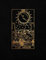 The Moon: College Ruled Journal | 8.5 x 11 A4 Notebook | Black and Gold Design - 150 College Ruled Lined Pages