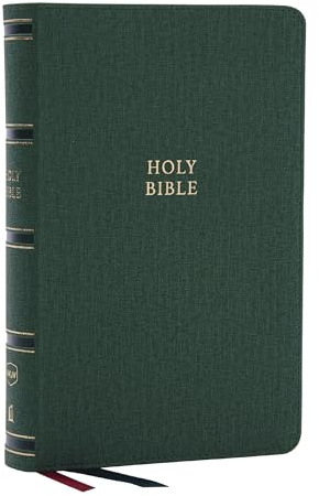 NKJV, Single-Column Reference Bible, Verse-by-verse, Green Leathersoft, Red Letter, Comfort Print (Thumb Indexed): New King James Verson, Green, ... Verse-By-Verse, Red Letter, Comfort Print