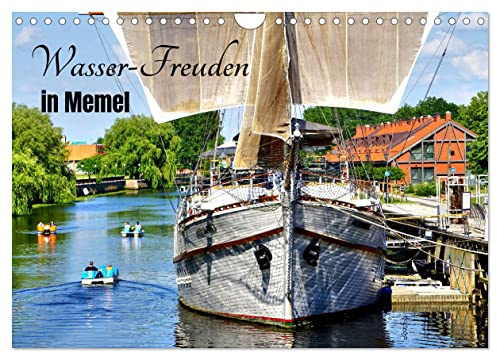 Wasser-Freuden in Memel (Wandkalender 2026 DIN A4 quer), CALVENDO Monatskalender: Tretboote auf der Dange in Memel/Klaipeda (CALVENDO Orte)
