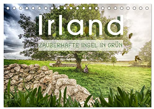 Irland - Zauberhafte Insel in grün (Tischkalender 2026 DIN A5 quer), CALVENDO Monatskalender: Eine Reise durch das zauberhafte Irland (CALVENDO Natur)