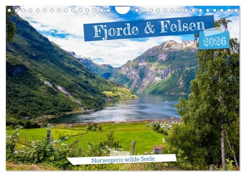 Fjorde & Felsen – Norwegens wilde Seele (Wandkalender 2026 DIN A4 quer), CALVENDO Monatskalender