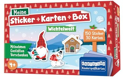 Meine Sticker + Karten + Box - Wichtelwelt: Mitnehmen, gestalten, verschenken (KARTOLINO Kinderspaßkarten: Meine Sticker+Karten+Box)