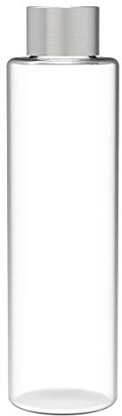 LEONARDO HOME Vase Varese, 25 cm Höhe, Blumenvase, Tischvase, Glasvase, Hochzeit Deko, Klarglas, silber-farben, 022312