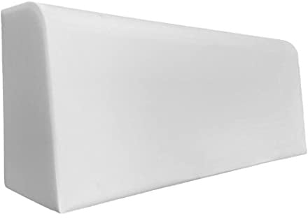 TENDAGGIMANIA Cuscino Schienale Divano Letto a Ponte Gommapiuma per Divani- Misura 200 CMx40x25CM - Imbottitura Spalliera Divano in Gommapiuma Alta densità Bianco