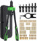 Proster Remachadora de Tuerca 14, Remachadora Manual con 150pcs Tuercas de Remache y 6 Mandriles Intercambiables M3 M4 M5 M6 M8 M10 Pistola Remachadora Profesional que Ahorra Mano de Obra con Caja