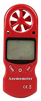 WSMLA Digital anemometro velocità del vento del tester del calibro LCD del flusso d'aria Anemometro Termometro Mini Handheld igrometro anemometro multi-funzione Digital di velocità del vento strumento