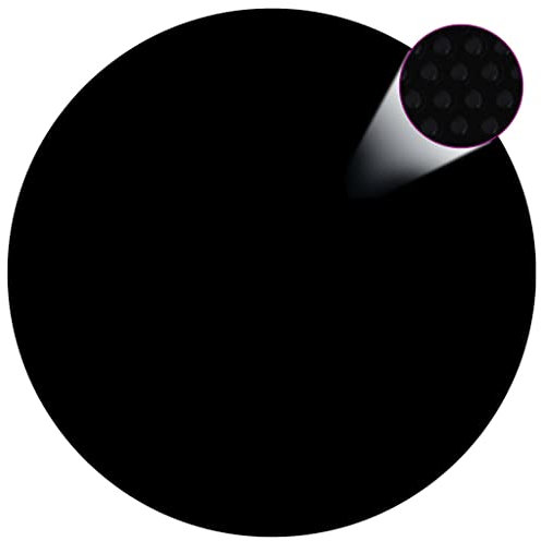 vidaXL Couverture de Piscine Noir 381 cm PE