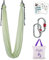 Aerial Yoga Hängematte 5,5 Meter Premium Aerial Silk Fabric Yoga Swing for Antigravity Yoga Inversion Includes Daisy Chain,Carabiner and Pose Guide (Sage Green)