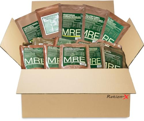 Camping And Hiking Ready to Eat Food 90 Meal Pouches Mixed Flavours Suitable for Emergency Preparedness Food Storage