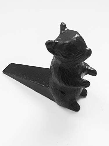 Squirrel Door Stopper Stop Owl Black Iron