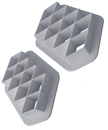 Guangcailun 2pcs irrégulière en Forme de Losange Biscuits en Plastique Dies gâteau gâteau en Forme de Losange de Moule de moules de Cuisson Ustensiles Moules