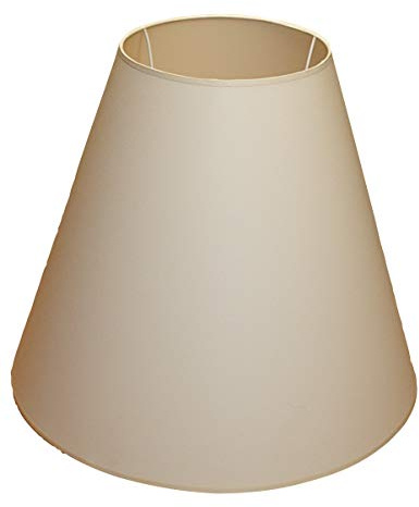 Lampenschirm 500x230x400 mm unterer Durchmesser x Oberdurchmesser x Höhe | Treue Nachahmung Baumwolle | Ecru farbe (Creme) | Lampenschrim 50 x 23 x 40 cm | Lampenschrim 50 cm