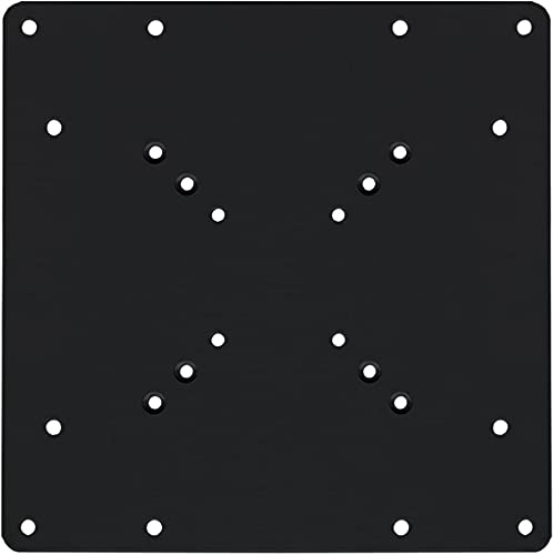 Auline - Adattatore VESA da 200 mm, 100 mm, 75 mm, 50 mm, per staffa da parete per TV LCD LED (nero)