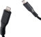 Celly, Cavo con Connettori USB-C e Lightning Linea Black Label, Cavo in PVC Compatibile con Power Delivery, 60W Supportati, Ricarica Rapida, Cavo di 2 metri di Lunghezza, Nero