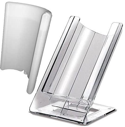 Euposia Stand Refrigerante - CONTATTO TRASPARENTE con Accumulatore BIANCO - Gelette Termica Alloggia una Bottiglia standard da 75 cl.