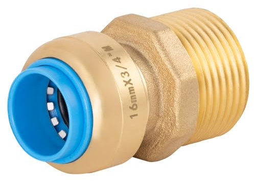 Raccord automatique universel Ø16 mâle 20x27 (3/4) TOUT PUSH