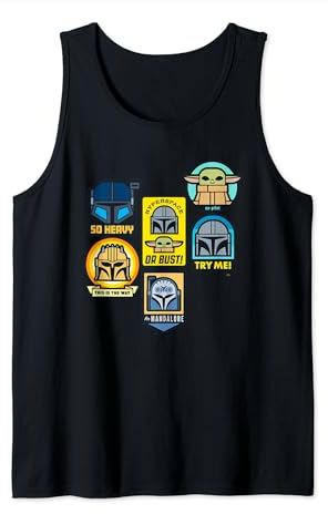 Star Wars The Mandalorian Season 3 Character Stickers Grogu Tank Top