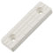 AERZETIX - C65816-50 Stück Möbelgleiter/Füße 56x16x7 mm aus Kunststoff zum anschrauben, rechteckig - Farbe weiß - Tisch Schrank kommode wandschrank Bett keil zubehör bodenschutz höhe