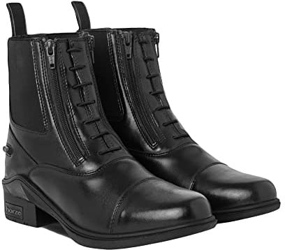 Horze Women's riding ankle boots Kingston, Jodphur riding boots with double zip