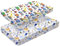 2 Bio-Baumwoll-Spannbettlaken für Mädchen Jungen | Bettwäsche für Kinderbett | Pflegeleichte, weiche und strapazierfähige Baumwolle - 70 x 140 cm