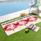 Sassy B Playboy Lips Bezug, Baumwolle, 75 x 160 cm, Strandtuch, Rot