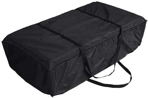 Funfob 1 Piece Hay Bale Storage Bag Tote Hay Bale Carry Bag Foldable Horse Livestock Hay Bale Bags With Zipper Waterproof Black