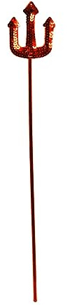 Treasure Gurus Sequin Red Devil Pitchfork Wand Cosplay Staff Halloween Party Costume Accessory
