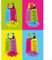 Poster Pop Art Käsereibe 40 x 60 cm (42 cm x 59,4 cm) Poster A2 Stil Andy Warhol Wanddekoration Französisches Design