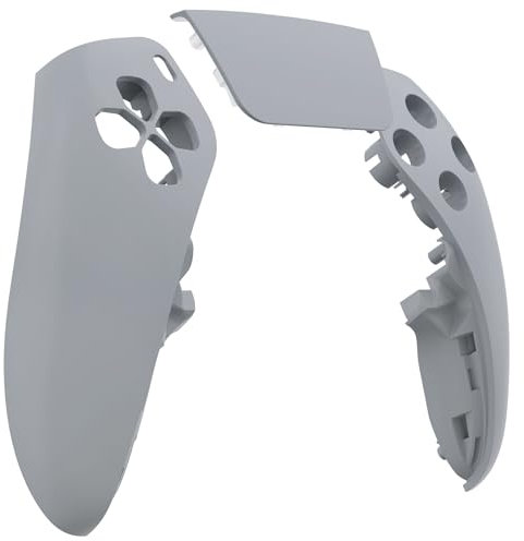 eXtremeRate Gehäuse vorne links rechts mit Touchpad kompatibel mit PS5 Edge Controller New Hope Grau DIY-Ersatz-Frontplatte benutzerdefinierte Touchpad-Abdeckung kompatibel mit PS5 Edge MLREGP005