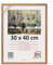 3-B Bilderrahmen MEGA - Braun (Eiche mit optisch sanfter Holzmaserung) - 30x40 cm - Holzrahmen, Fotorahmen, Dokumentenrahmen mit Acrylglas